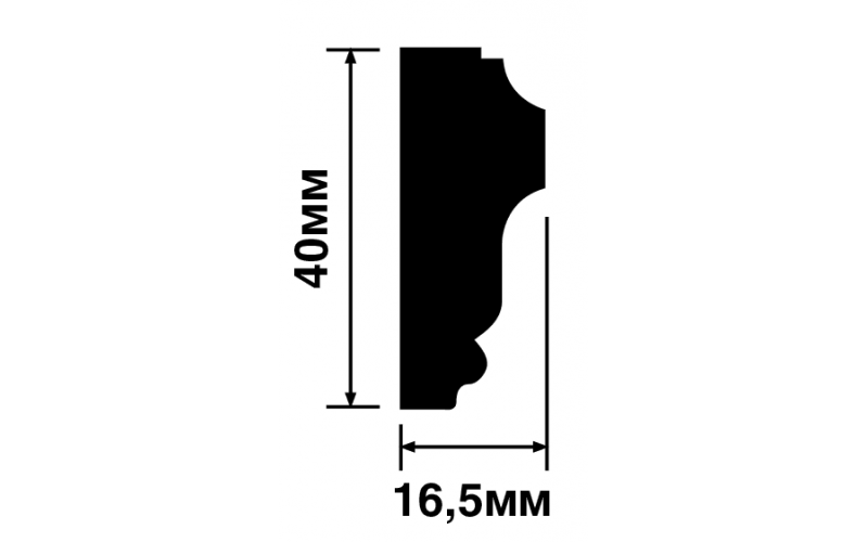 Молдинг HI WOOD D40V2