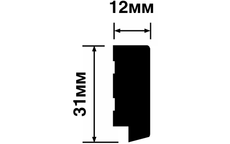 Финишный молдинг HIWOOD LF124B BR417N