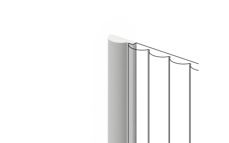 Финишный молдинг HIWOOD LF135A NP