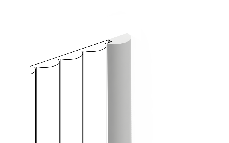 Финишный молдинг HIWOOD LF135B NP