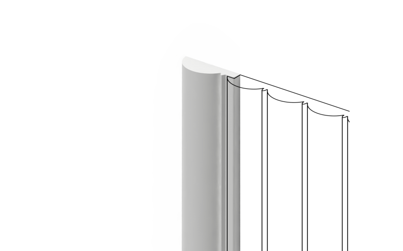 Финишный молдинг HIWOOD LF137A NP