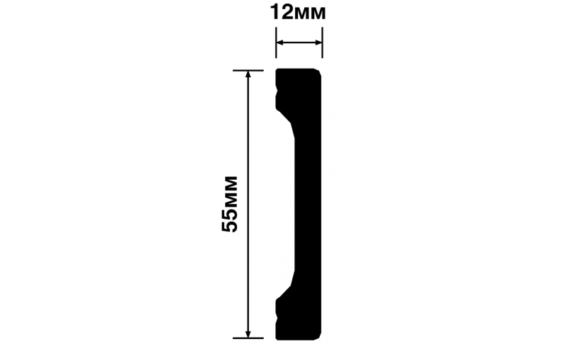 Плинтус HI WOOD B55V1