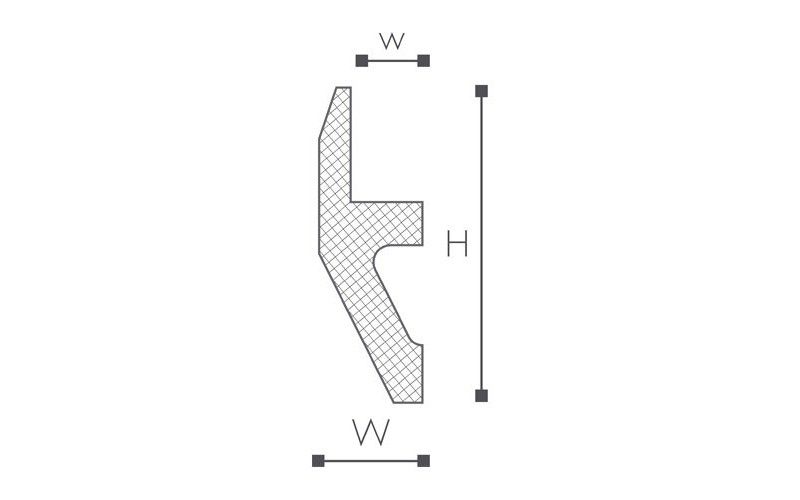 Молдинг NMC Wallstyl W-1