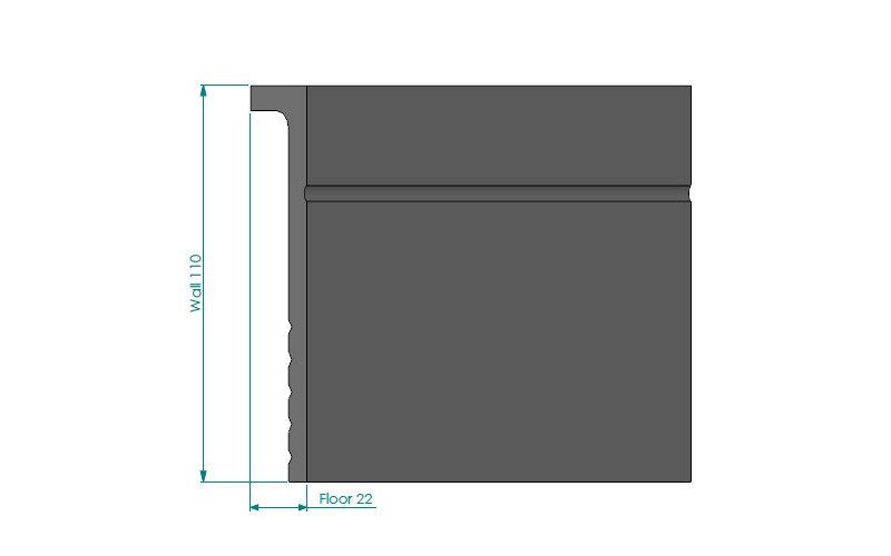 Плинтус NMC Wallstyl CF-2