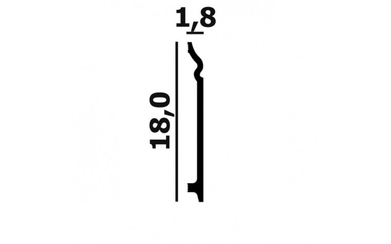 Лепной Декор Perfect Plus Плинтус напольный P114