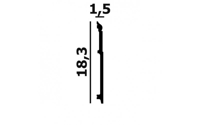 Лепной Декор Perfect Plus Плинтус напольный P115