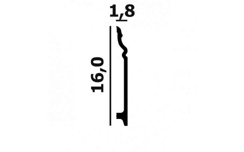 Лепной Декор Perfect Plus Плинтус напольный P118