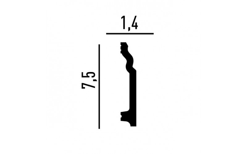 Лепной Декор Perfect Plus Плинтус напольный P157