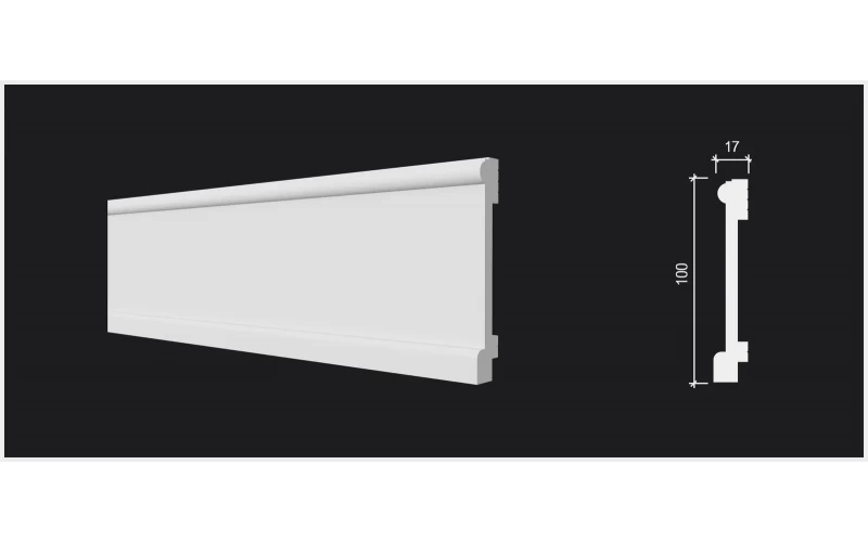 DD712 Плинтус (100х17х2000) ДекорДизайн