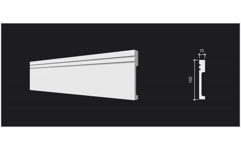 DD719 Плинтус (100х15х2000) ДекорДизайн