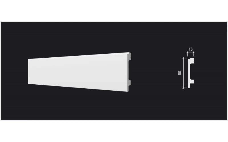 DD723 Плинтус (80х16х2000) ДекорДизайн