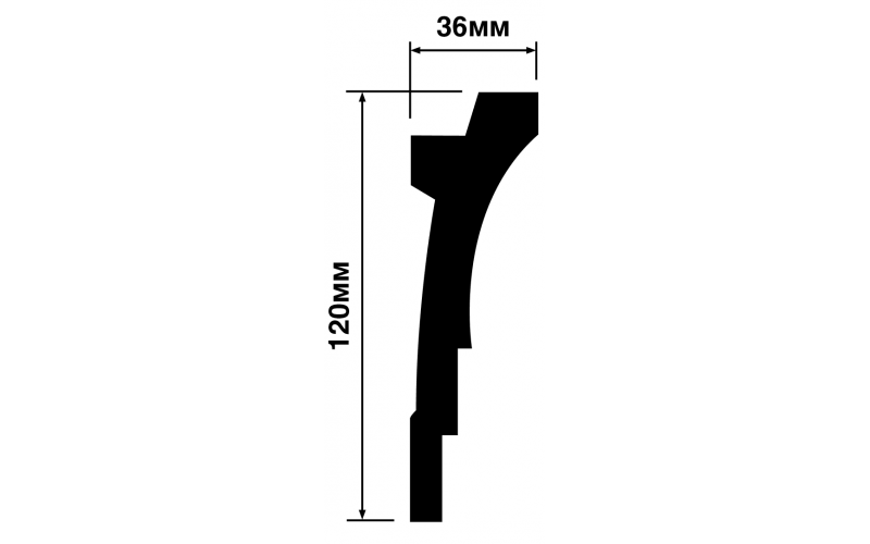 Карниз HI WOOD A120