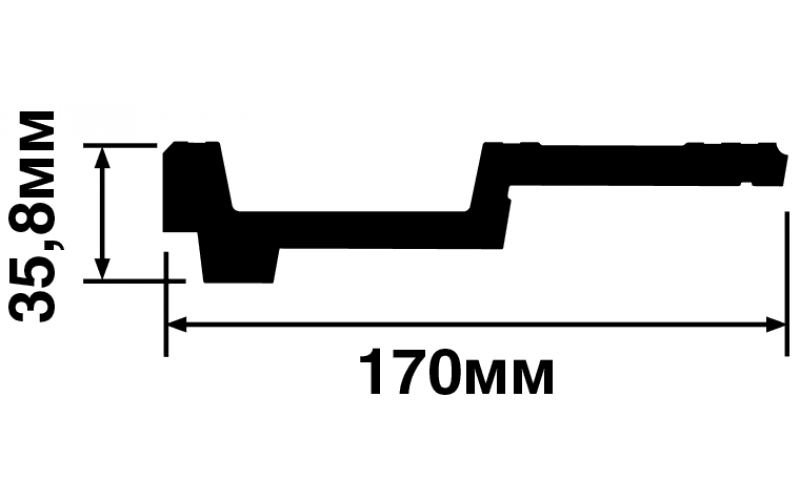 Карниз HI WOOD A170V1