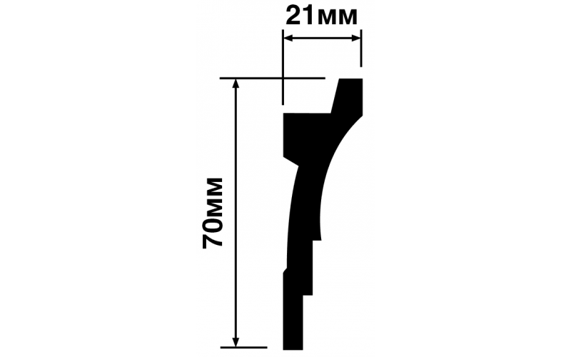 Карниз HI WOOD A70V1