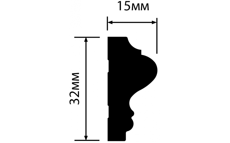 Молдинг HI WOOD LD32