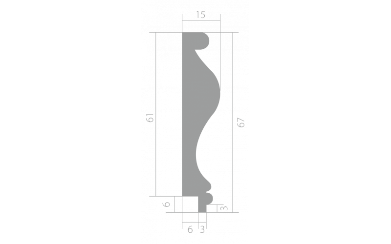 Финишный молдинг Ultrawood Trim 001 i