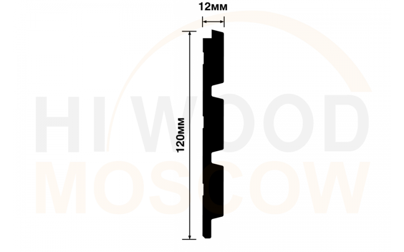 Панель HI WOOD LV124 BK114K