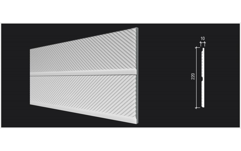 DD920(3m) Панель (220x10x3000мм) ДекорДизайн