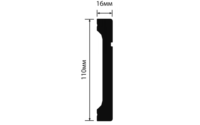 Плинтус HI WOOD B110V1L