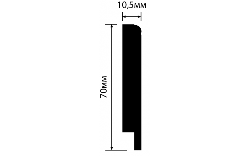 Плинтус HI WOOD B70N