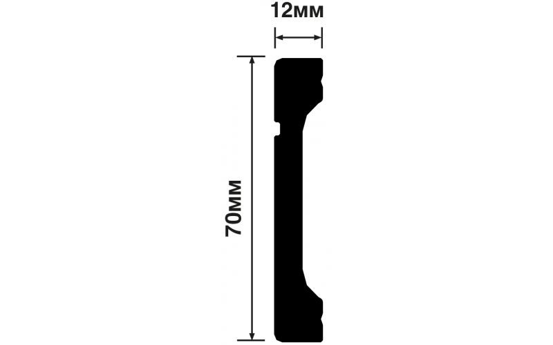 Плинтус HI WOOD B70V1L