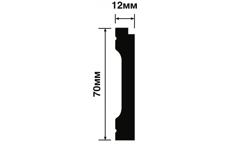 Плинтус HI WOOD B70V3