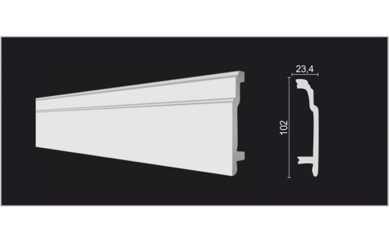 DD102 Плинтус широкий ДекорДизайн