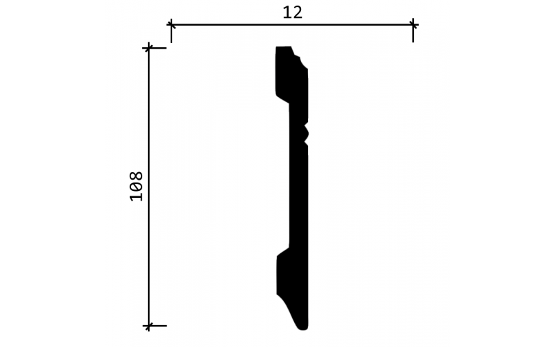 DD105 Плинтус широкий ДекорДизайн