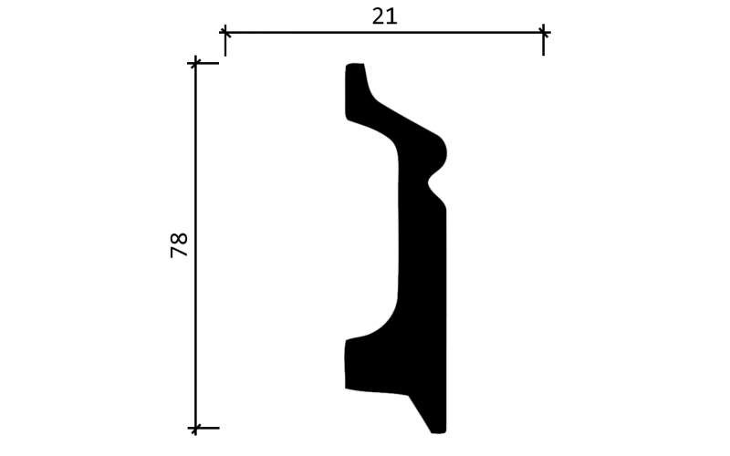 DD122 Плинтус широкий ДекорДизайн