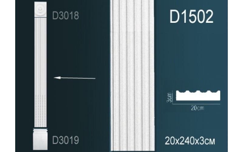 Лепной декор Perfect Пилястры D1502