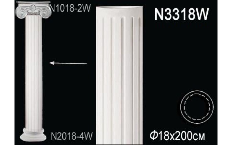 Комплект колонны Перфект на R18 см N1018-3W+N3318W+N2018-4W