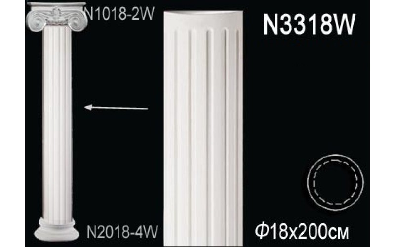 Лепной декор Perfect Колонна N3318W