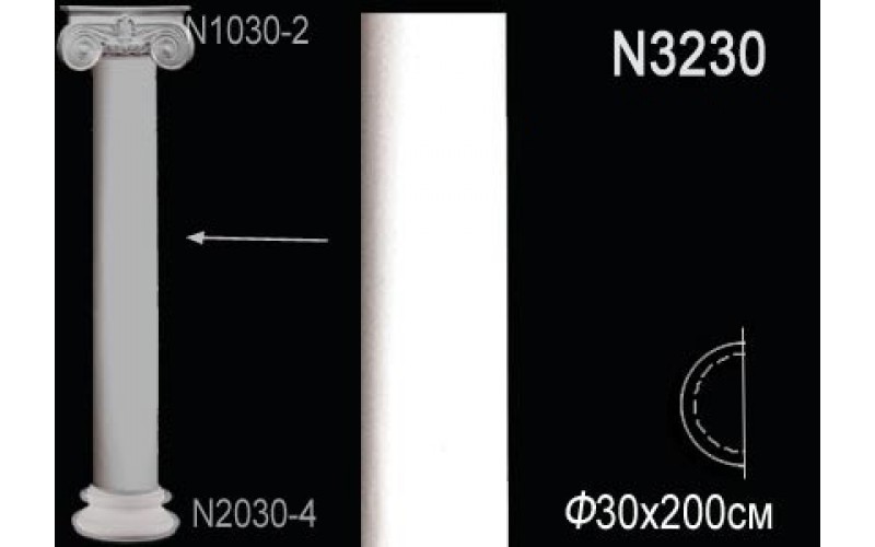 Лепной декор Perfect Полуколонна N2030-4