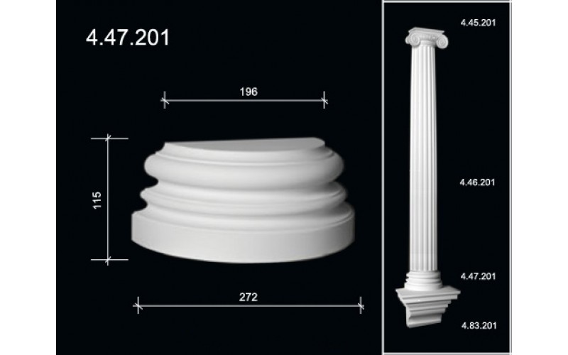 Комплект Полуколонна Европласт 4.45.201+4.46.201+4.47.201/4.47.202+4.83.201