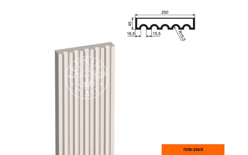 Пилястра составная (тело) Lepninaplast ПЛВ-250/5 2500