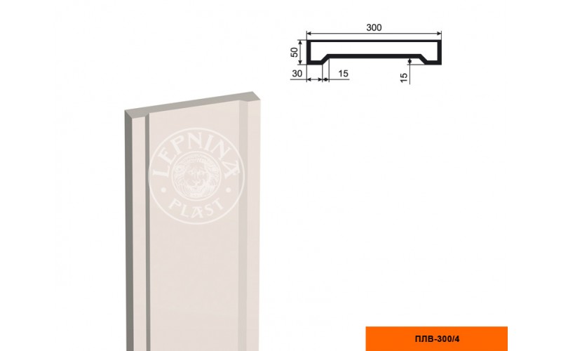 Пилястра составная (тело) Lepninaplast ПЛВ-300/4 2500