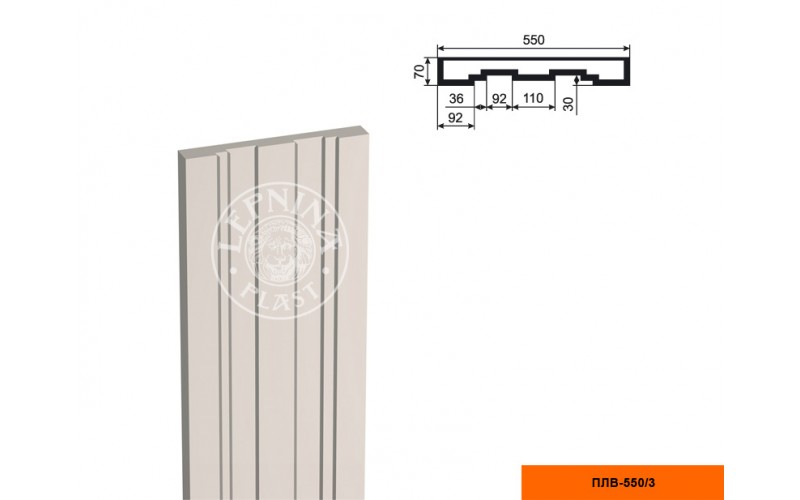 Пилястра составная (тело) Lepninaplast ПЛВ-550/3 2500