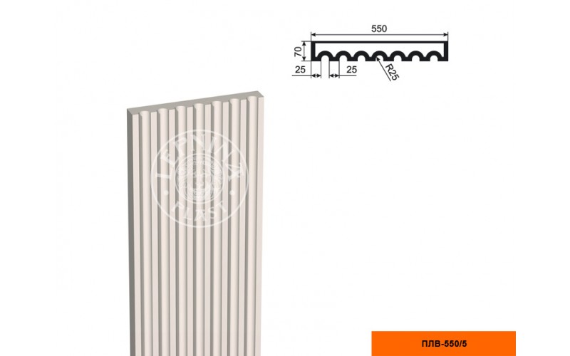 Пилястра составная (тело) Lepninaplast ПЛВ-550/5 2500
