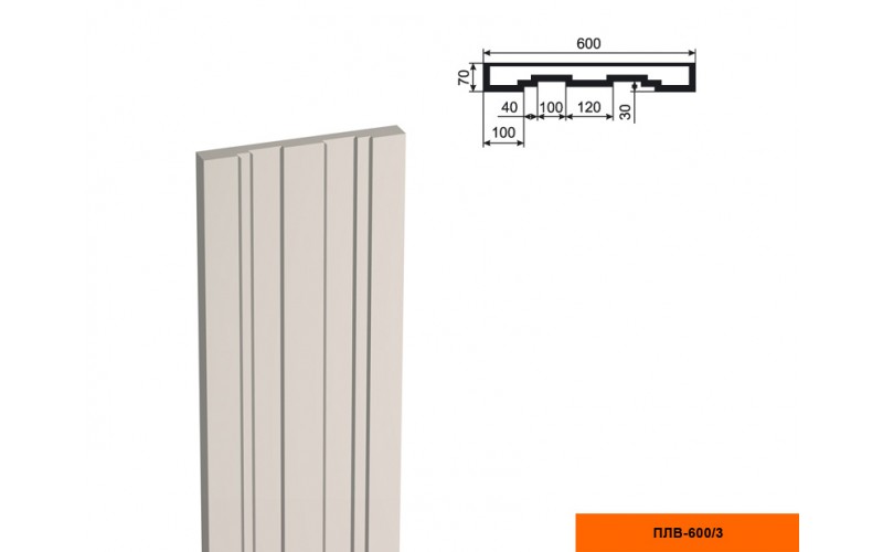 Пилястра составная Lepninaplast  ПЛВ-600/3